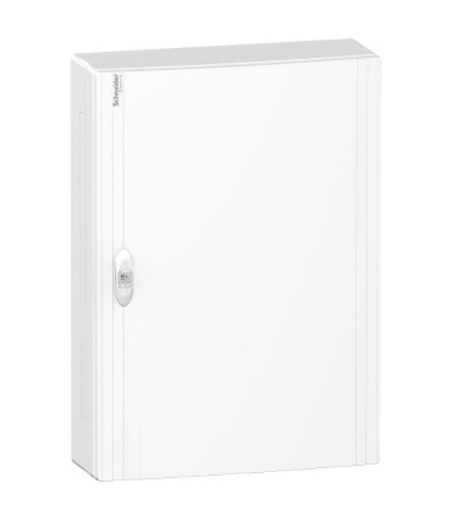 Schneider Boxplus verdeelkast met volle deur, 54 modules - 3 rijen.