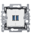 Niko Niko Smart 2xUSB lader - niko 420-00510