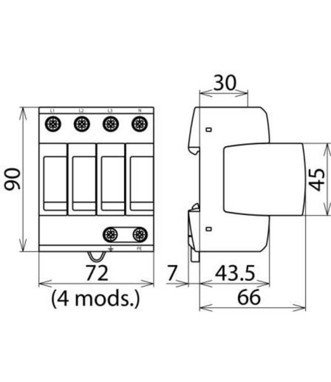 Dehn Overspanningbeveiliging DEHNguard M TT 275