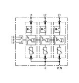 Dehn DHENgard Overspanningsbeveiliging 3-fasig net M TNC ACI 275 FM