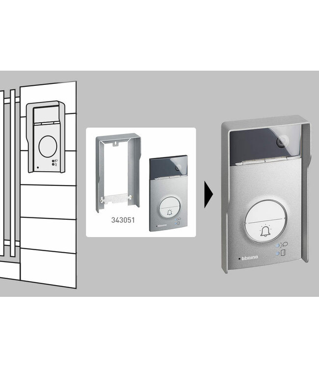 Bticino Regenkap voor Bticino Linea 3000 buitenpost