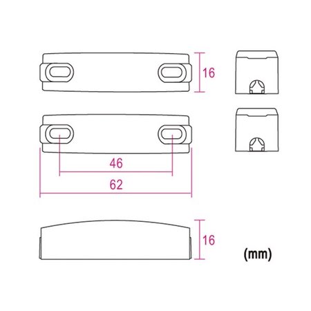 Magneetcontact, max30VDC - HAA302