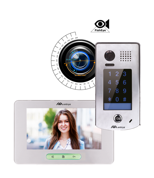 Entrya Facila K19870 Videofoon kit met codeklavier