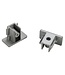 Eutrac Eindkap 1- fase rail, per 2 stuks