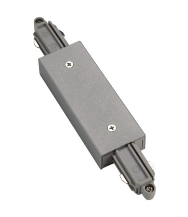 Eutrac 1-fase rail langsverbinder met voedingsaansluiting