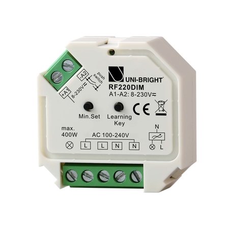 Unibright Inbouw 230V PWM dimmer-RF