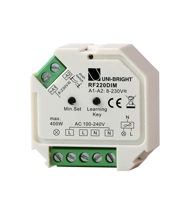 Unibright Inbouw 230V PWM dimmer-RF