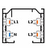 Eutrac Opbouw 3-fase rail, zilver grijs, 1, 2 of 3 meter
