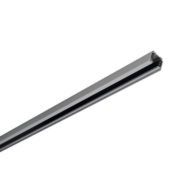 Eutrac Opbouw 3-fase rail, zilver grijs, 1, 2 of 3 meter