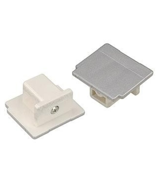 Eutrac 3-fase rail Eutrac eindkap, zwart, wit of grijs