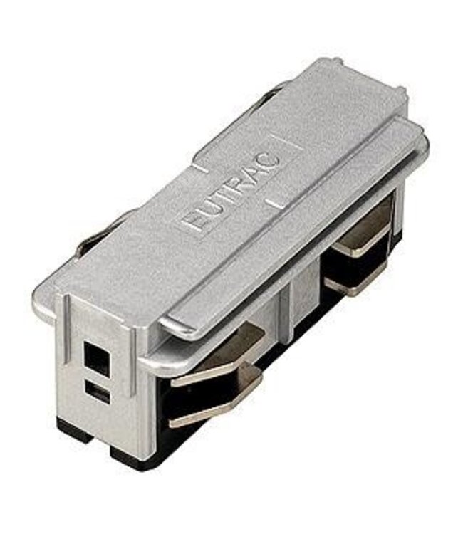 Eutrac 3-fase rail Eutrac rechte verbinding, zwart, wit of grijs