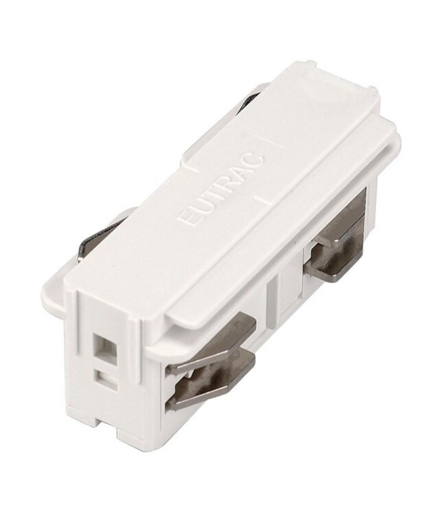 Eutrac 3-fase rail Eutrac rechte verbinding, zwart, wit of grijs