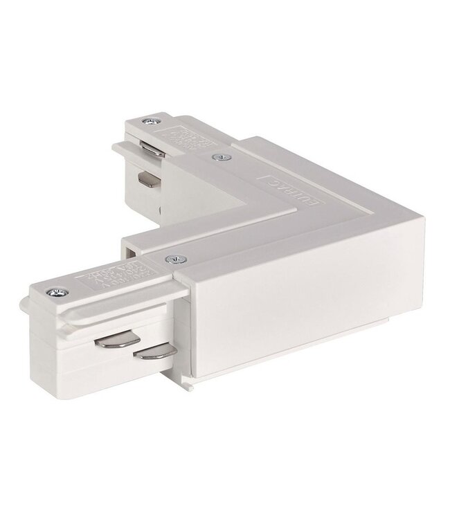 Eutrac 3-fase rail Eutrac Hoekverbinding, zwart, wit of grijs