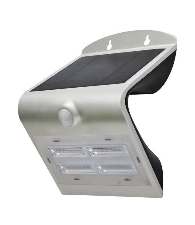 Perel LED Wandlamp op zonne-energie met sensor, 3.2Watt