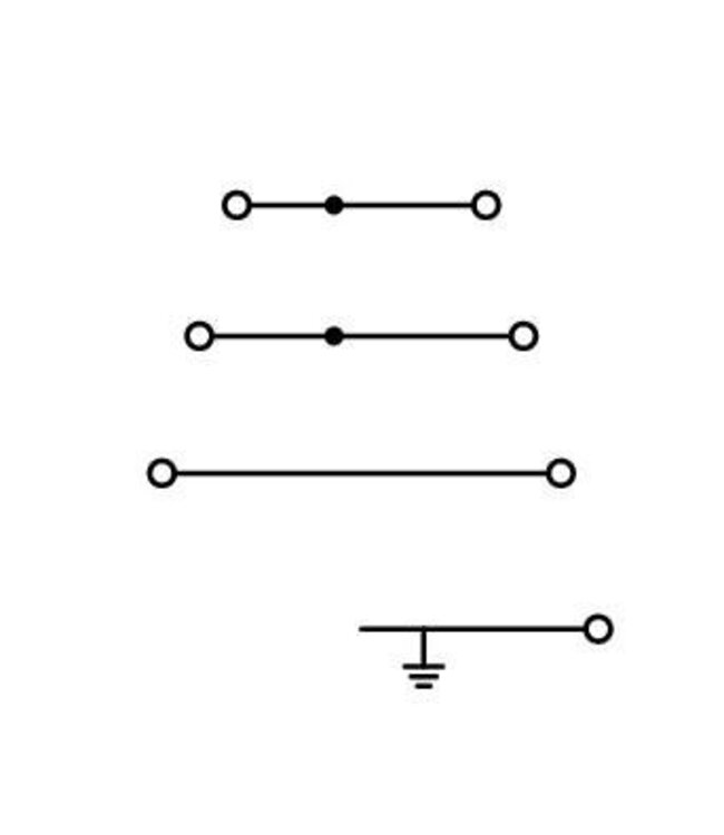 4-etage Rijgklem L1 - L2 - L3 en PE, 2002-4127
