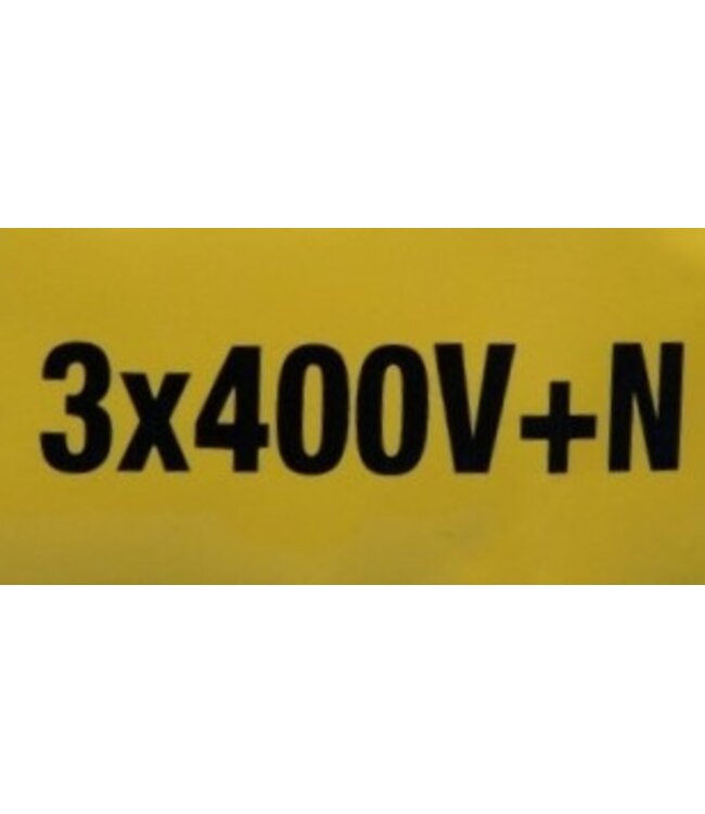 Sticker 3x400V+N (70x35mm)