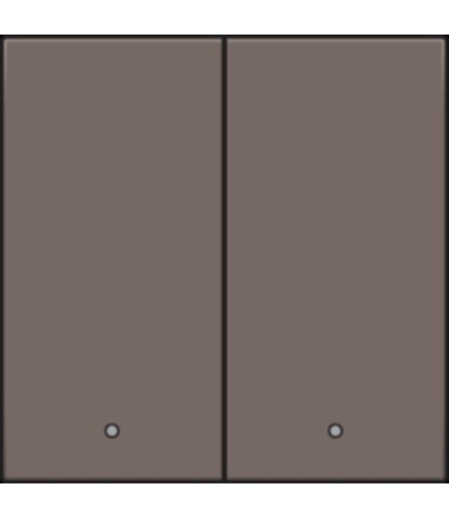 Niko Niko afwerkingsset met lens voor dubbele elektronische schakelaar of drukknop