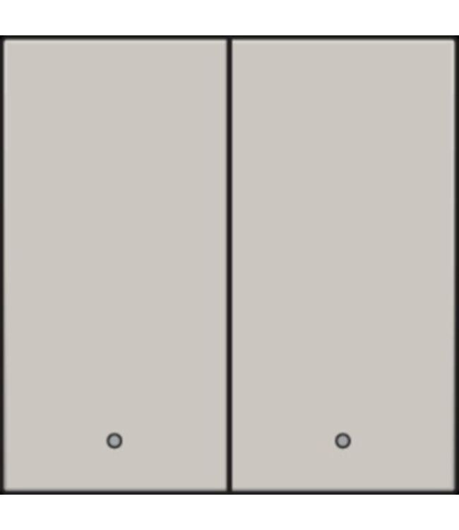 Niko Niko afwerkingsset met lens voor dubbele elektronische schakelaar of drukknop