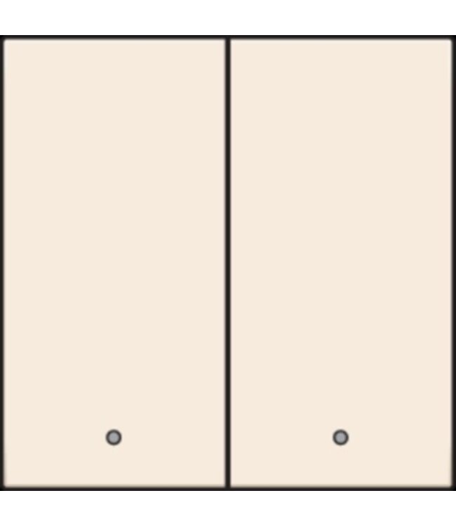 Niko Niko afwerkingsset met lens voor dubbele elektronische schakelaar of drukknop