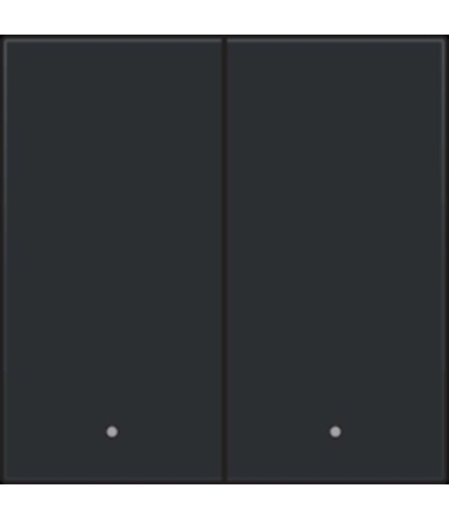 Niko Niko afwerkingsset met lens voor dubbele elektronische schakelaar of drukknop