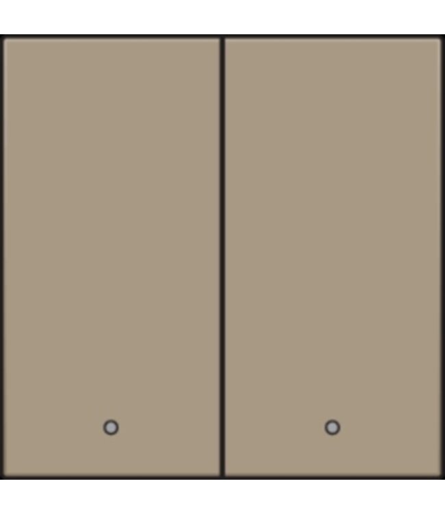 Niko Niko afwerkingsset met lens voor dubbele elektronische schakelaar of drukknop