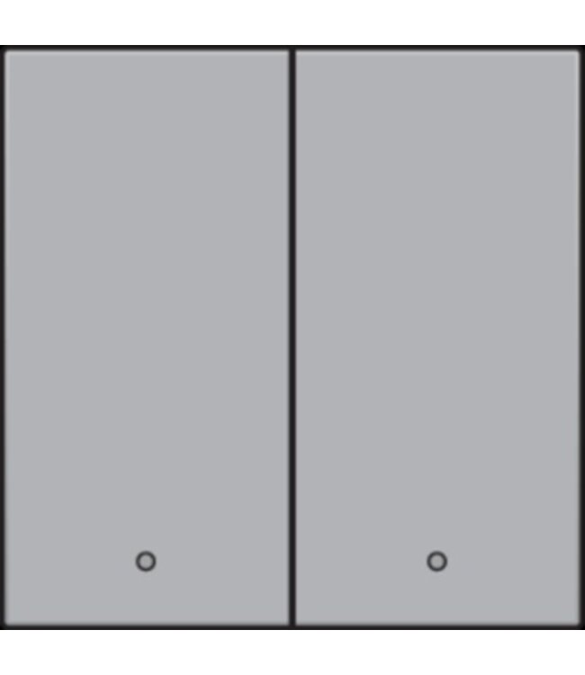 Niko Niko afwerkingsset met lens voor dubbele elektronische schakelaar of drukknop