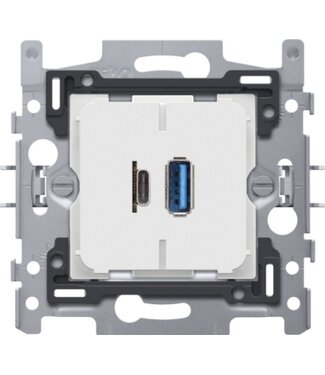 Niko USB-A en USB-C smartlader, 420-00512