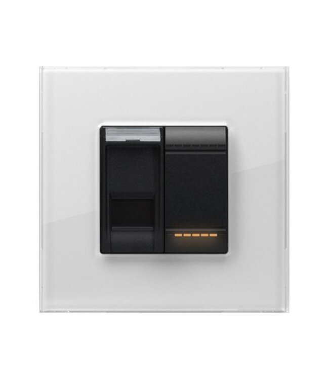 Velbus Velbus  enkele glazen afdekplaat, Bticino