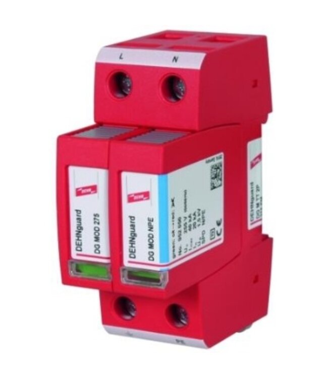 Dehn Overspanningsbeveiliging voor monofase TT en TN net