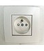 Niko Niko enkelvoudig stopcontact, wit