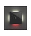 Velbus Edge lit bediening met bewegings- en schemersensor, zwart