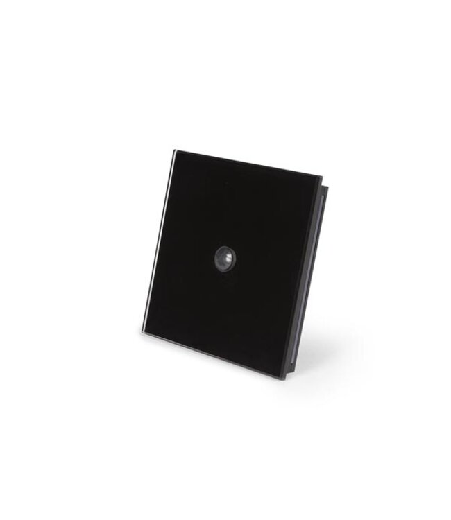 Velbus Edge lit bediening met bewegings- en schemersensor, zwart