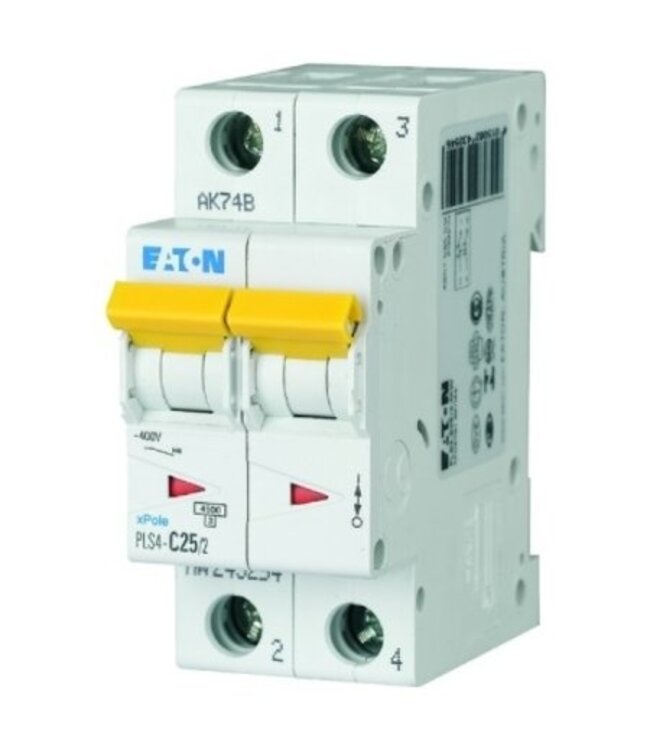Eaton Eaton Automatische zekering 2P - 4.5kA, curve C