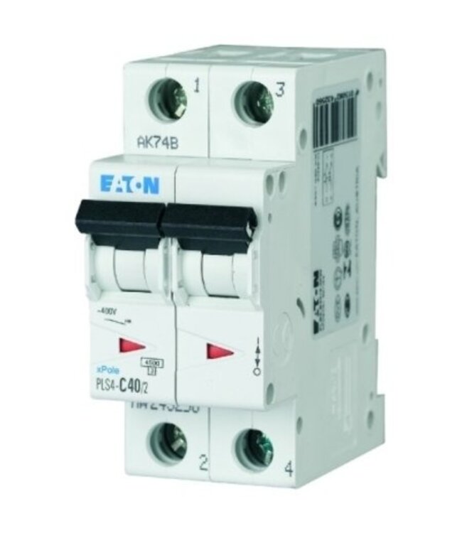 Eaton Eaton Automatische zekering 2P - 4.5kA, curve C