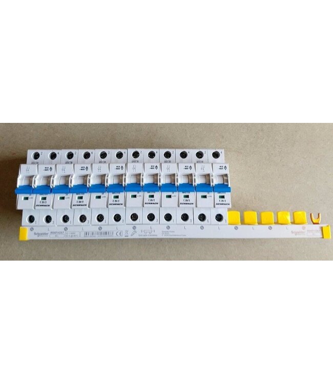 Schneider Beschermkap voor aansluitrail- per 5 stuks