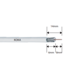 Hirchmann F-Connector, push-on, per stuk