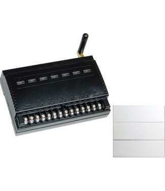 6 kanaalsontvanger, incl 1 rf bediening