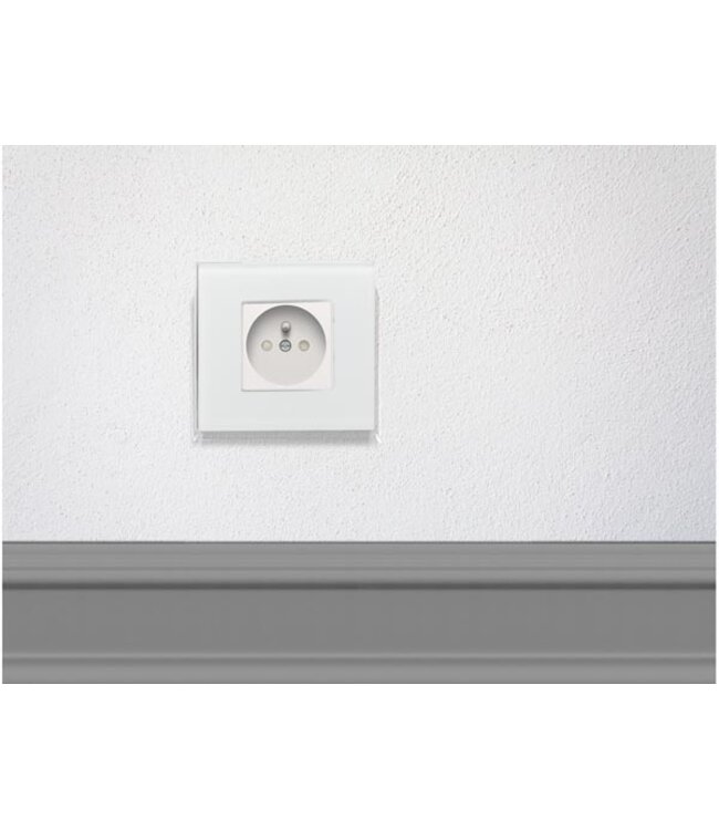 Velbus Glazen afdekplaat voor Niko, wit