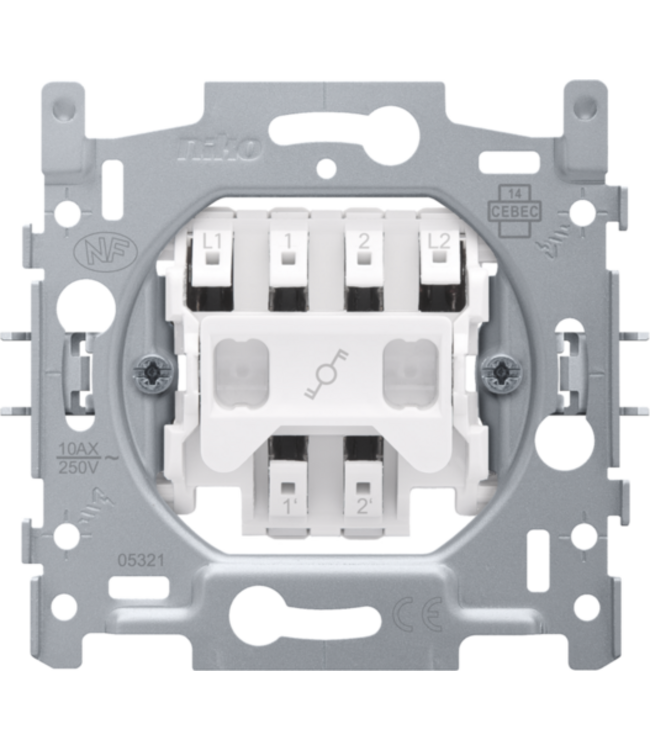 Niko Dubbelpolige wisselschakelaar