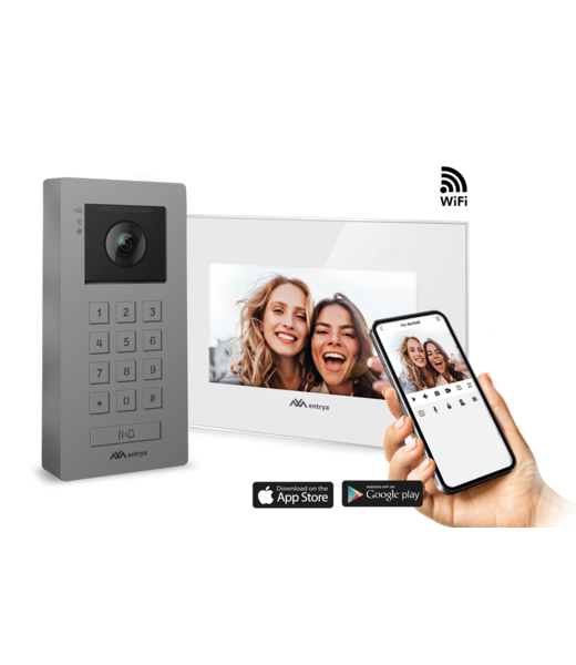 Entrya Facila neXt K2271W videofoonkit & codeklavier