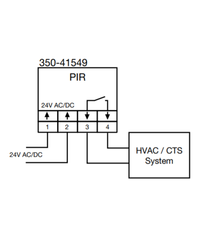 Niko bewegingsmelder opbouw, voor NHC of 24VDC ref. 350-41549
