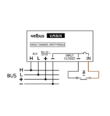 Velbus Velbus Universele 1-kanaals ingangsmodule