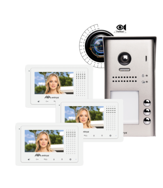 Entrya Videofoon voor 3 appartementen