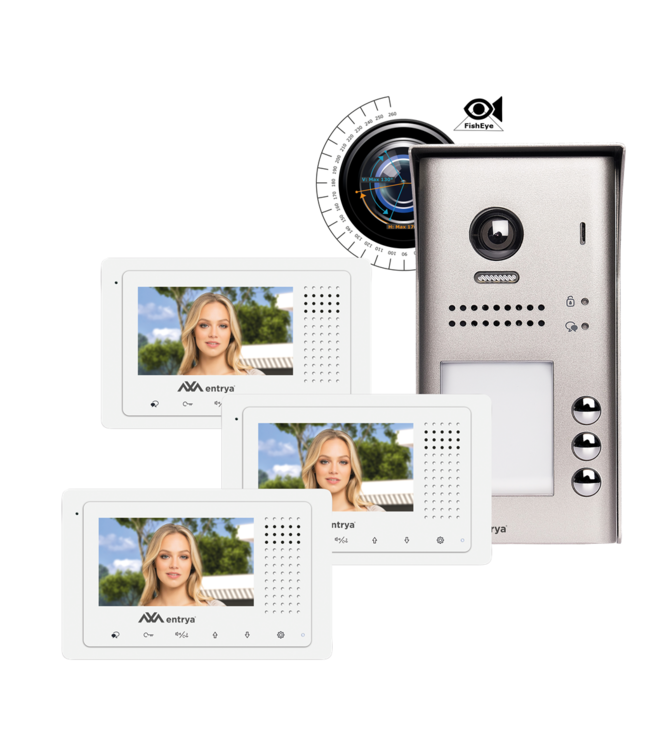 Entrya Videfoon voor 3 appartementen