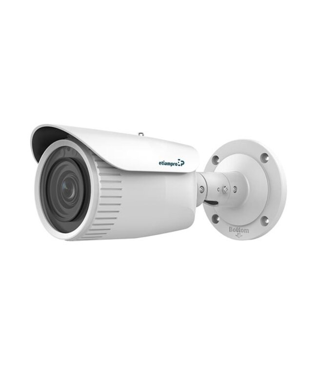 etiampro Bullet type IP camera met varifocale lens