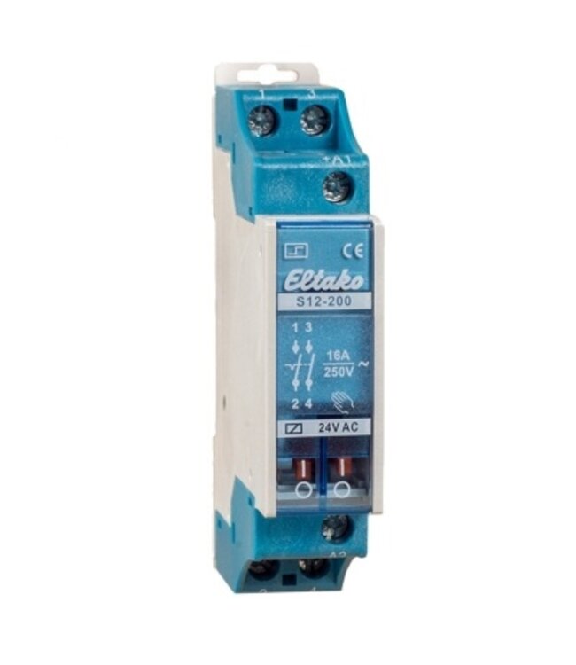 Eltako Elektromechanische impulsschakelaar, 24VDC met 2NO contacten