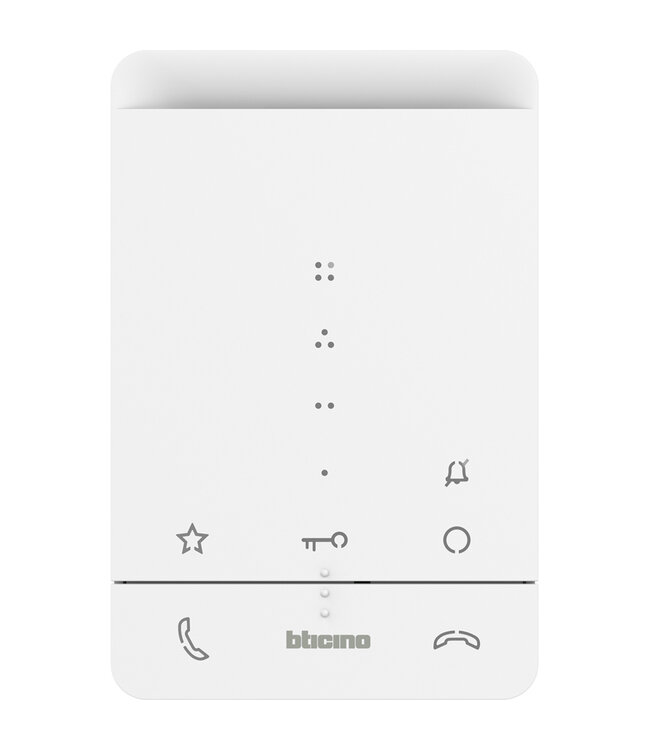 Bticino Binnenpost Classe100A16E audio handenvrij wit - 344282