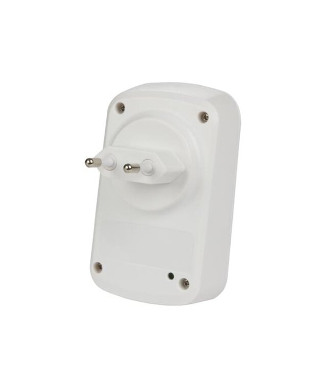 Draadloze plug-in (230V) deurbel, 1 drukknop