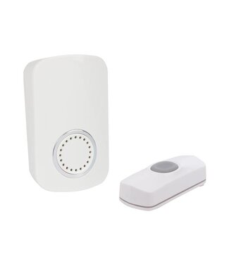 Draadloze plug-in deurbel, 1 drukknop