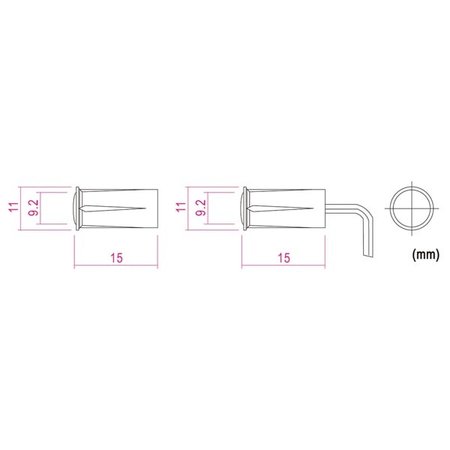 Magneetcontact, tot 30vdc met draadaansluiting